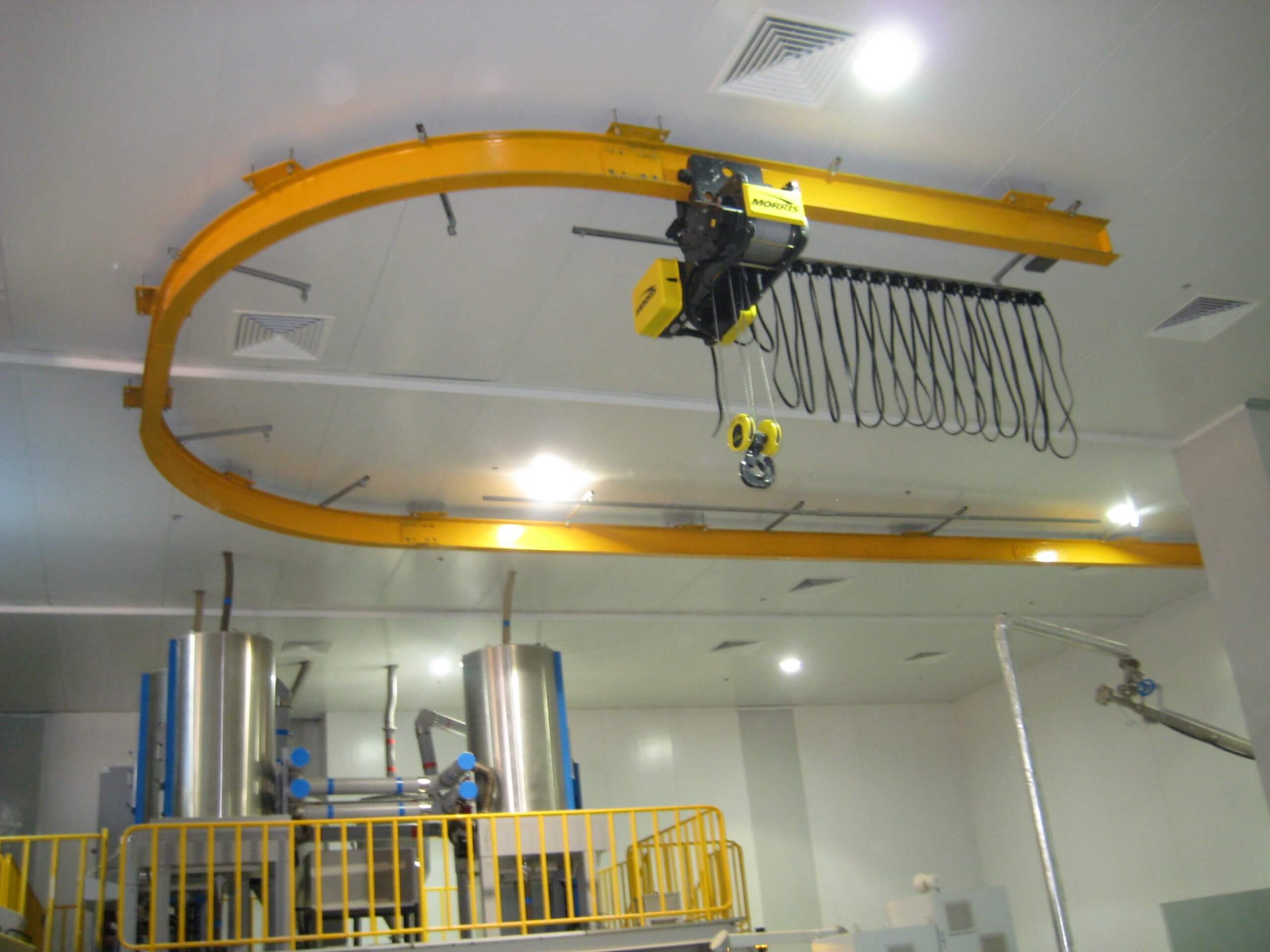 Curved Monorail Crane in Jordan, done by Alpha Cranes Jordan