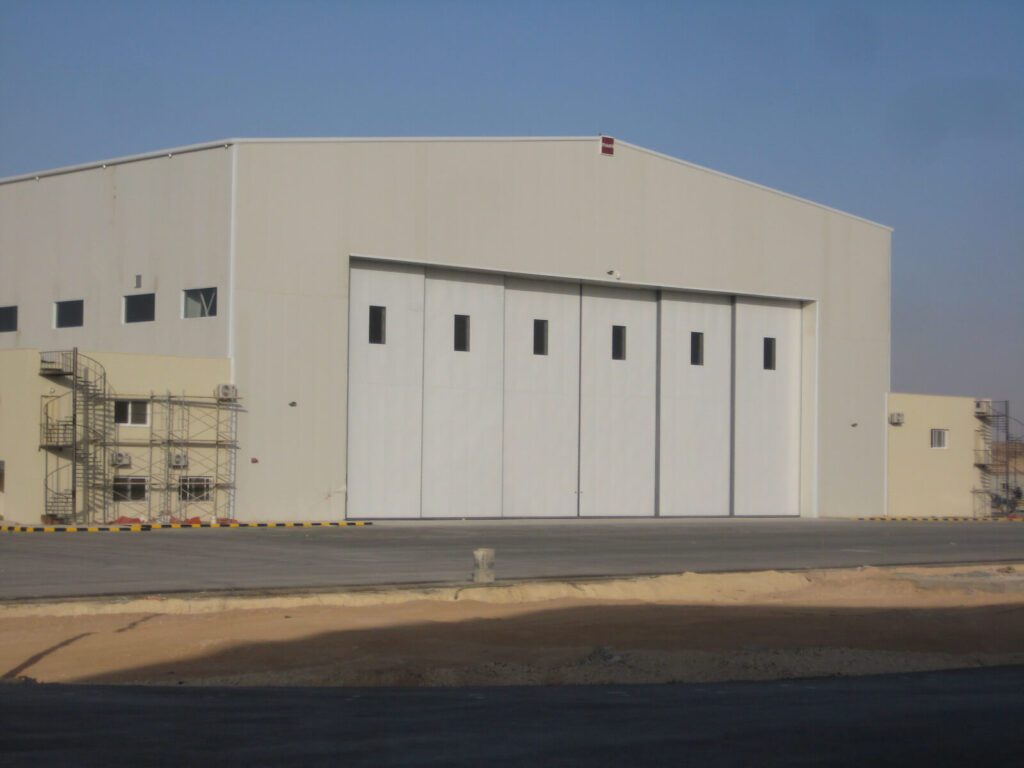 Motorised Steel Gate manufactured by Alpha Cranes Jordan.